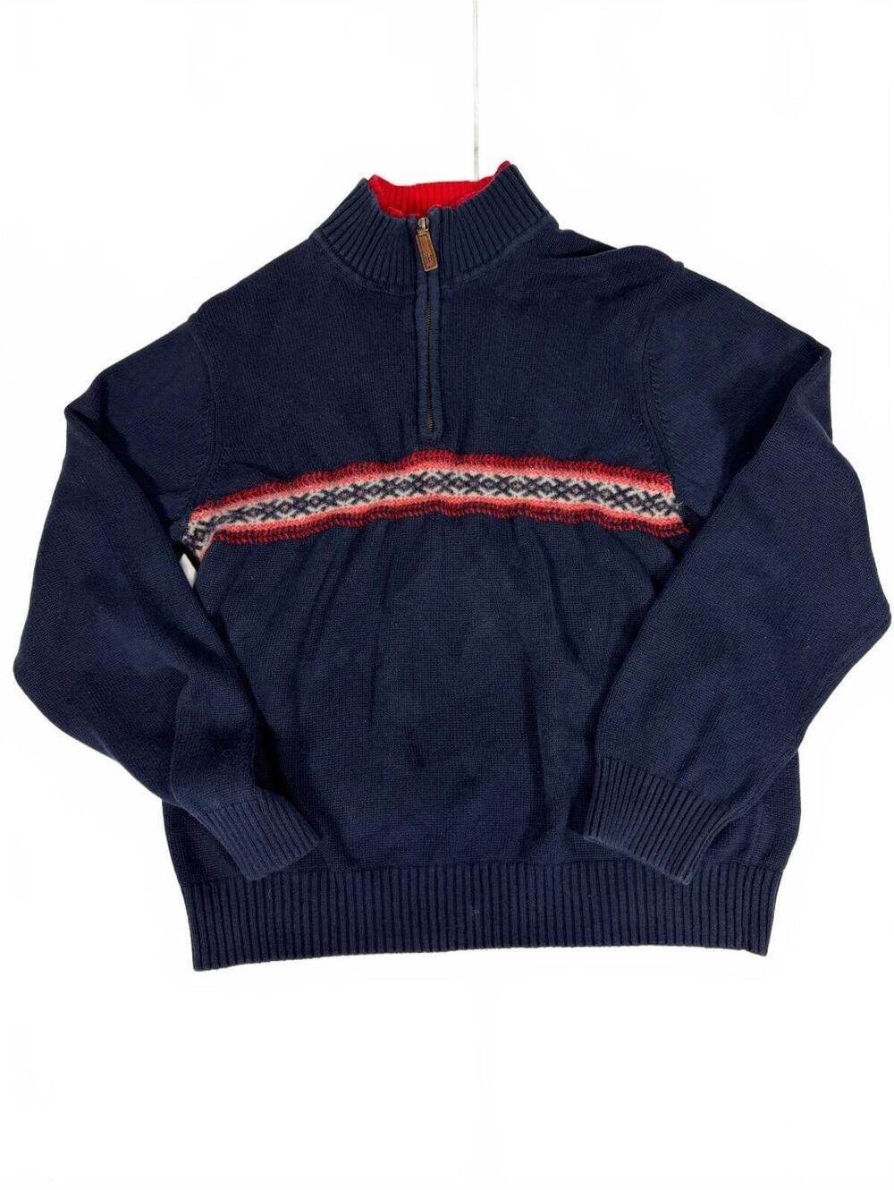 Tommy Hilfiger Men's Navy Blue Half-Zip Sweater